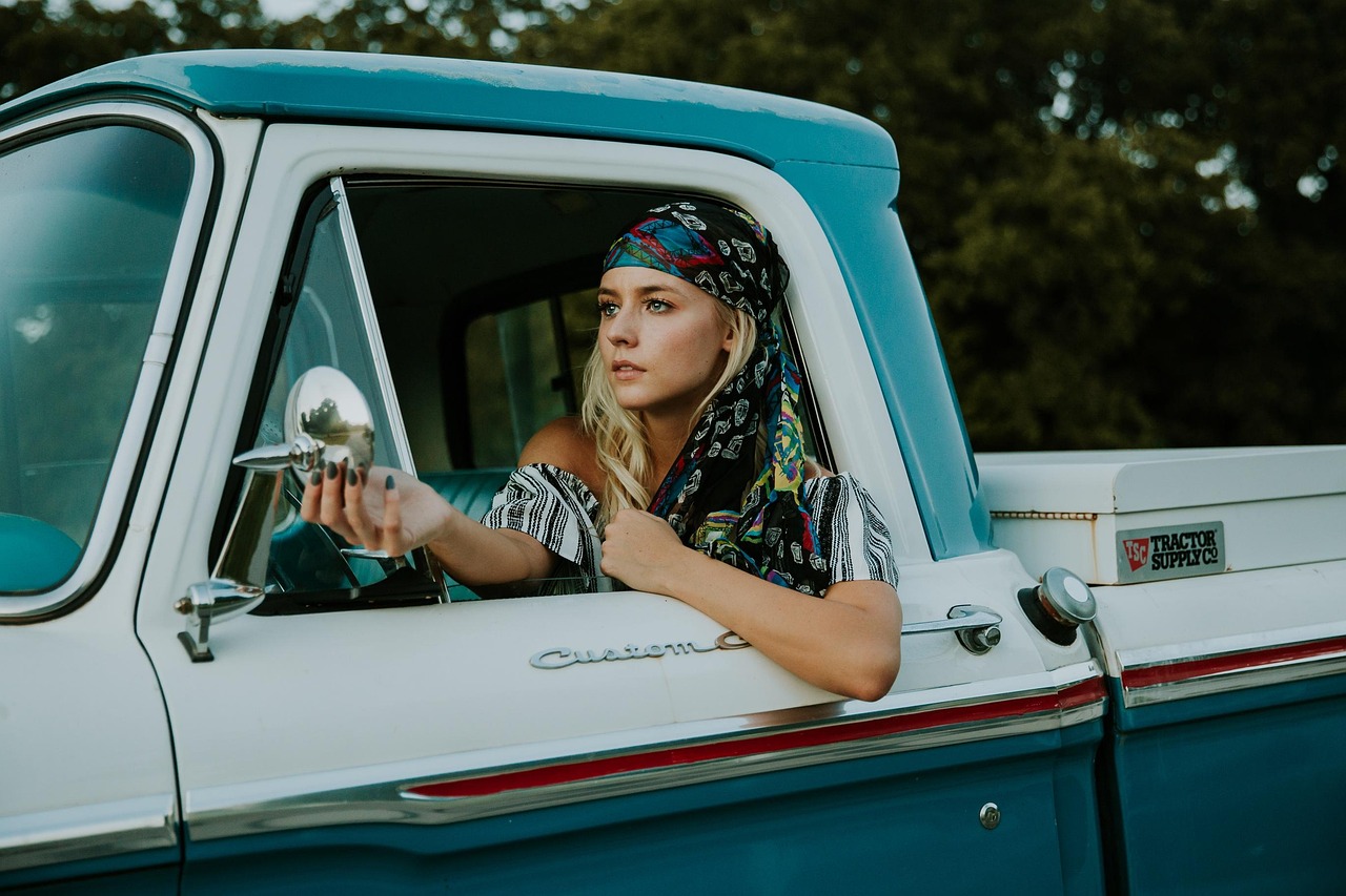 Projects woman, truck, vehicle, driver, fashion, headscarf, female, model, outdoors, person, young, pickup truck, drive, truck, truck, truck, truck, truck, driver, driver, drive, drive